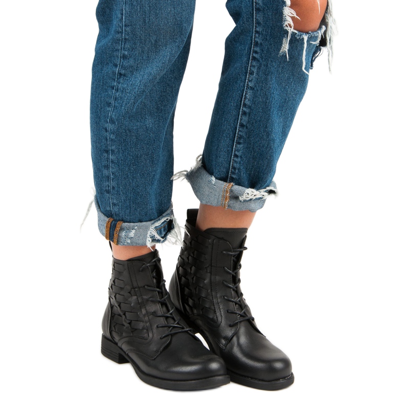 Forever Folie Stivaletti casual allacciati nero 1