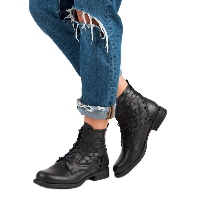 Forever Folie Stivaletti casual allacciati nero 2