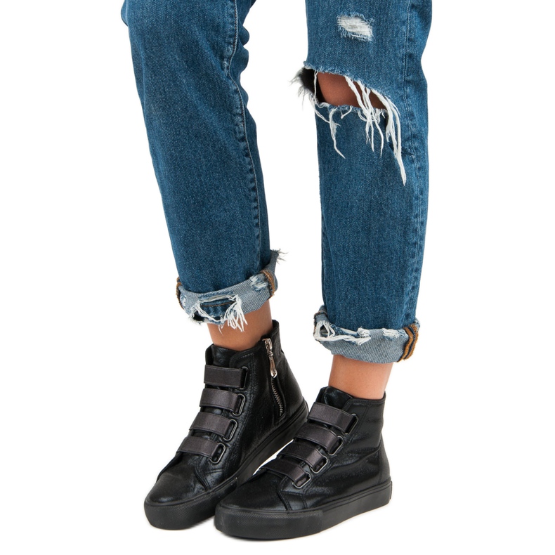 Sneakers nere sopra la caviglia nero 1