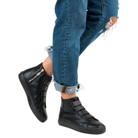 Sneakers nere sopra la caviglia nero 2