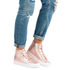 Sneakers rosa sopra la caviglia 4