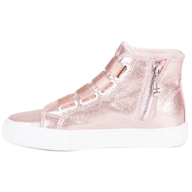 Sneakers rosa sopra la caviglia 1