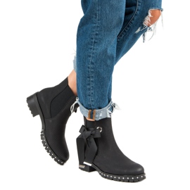 Ideal Shoes Stivaletti Chelsea neri alla moda nero 2