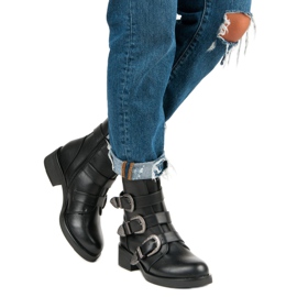 Ideal Shoes Stivali alla moda per l'autunno nero 2