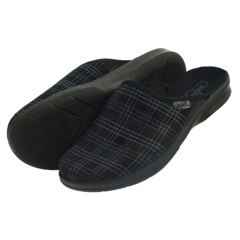 Pantofole per scarpe da uomo Befado 548m011 pantofole nero 4