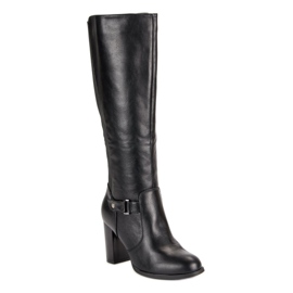 Seastar Comodi stivali con tacco alto nero 1