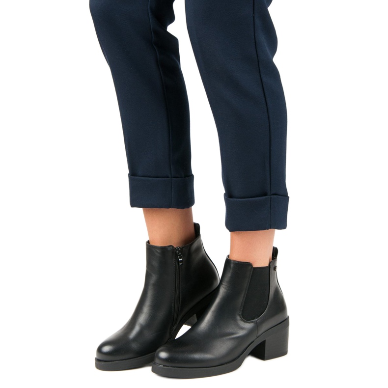 Anesia Paris Stivaletti classici Stivali Jodhpur nero 1