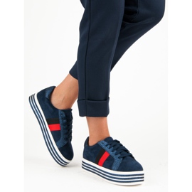 Scarpe da ginnastica sulla piattaforma VICES blu 2