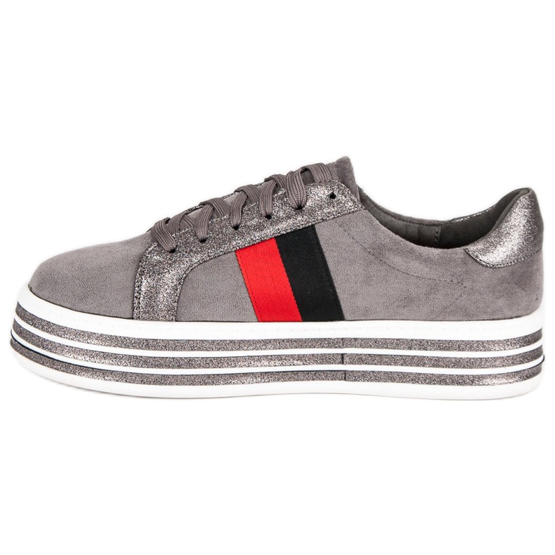 Scarpe da ginnastica sulla piattaforma VICES grigio 1
