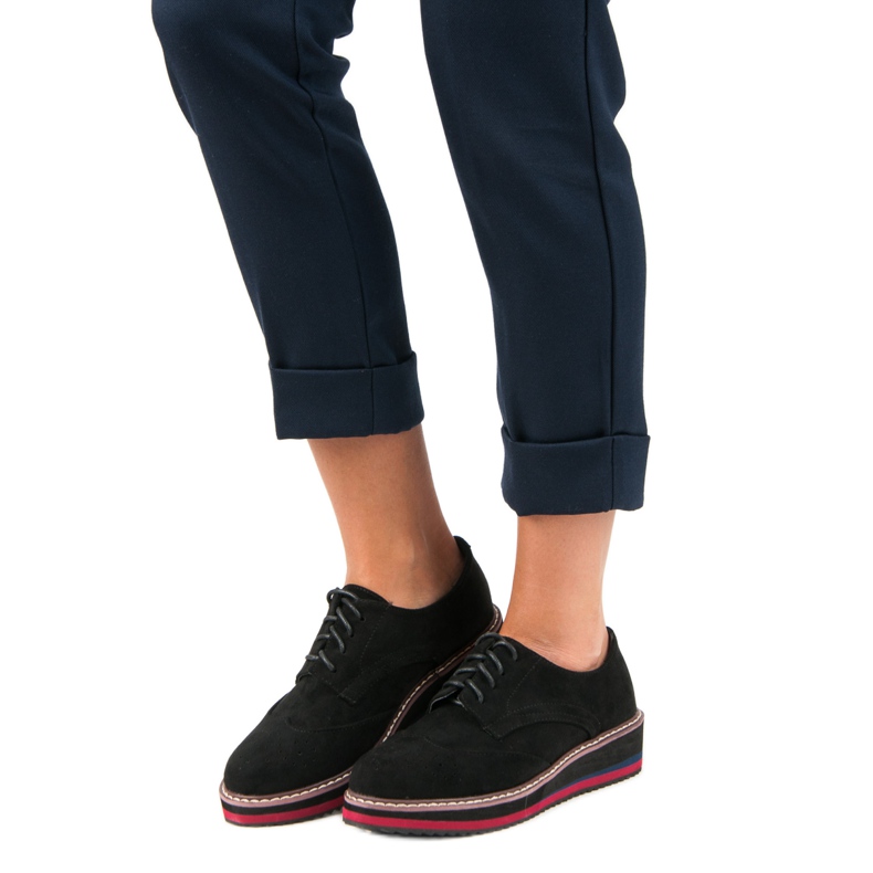 Vizi delle scarpe scamosciate nero 1