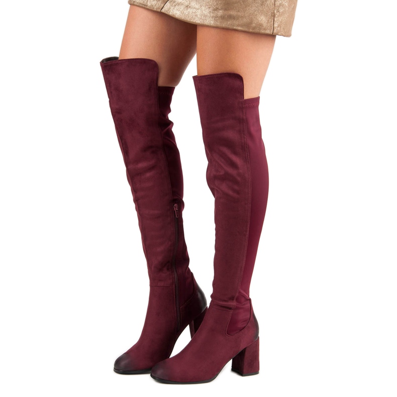 VINCEZA stivali bordeaux rosso 1