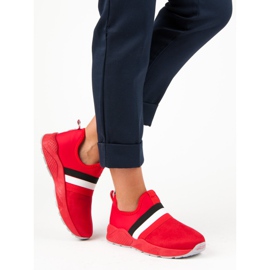 Scarpe da ginnastica rosse slip-on rosso 2