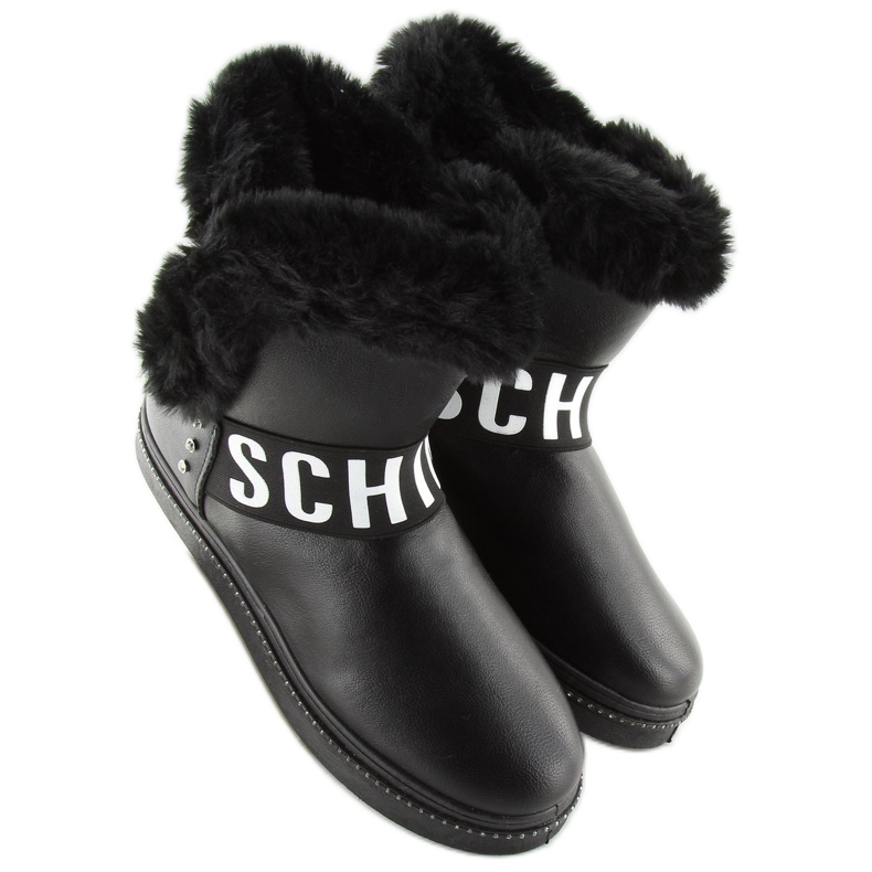 Stivali da neve da donna neri NB239P-1 nero 2