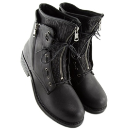 Stivali da donna militari neri CLS-31 Black nero 1