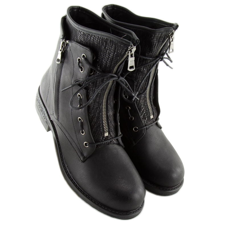Stivali da donna militari neri CLS-31 Black nero 1