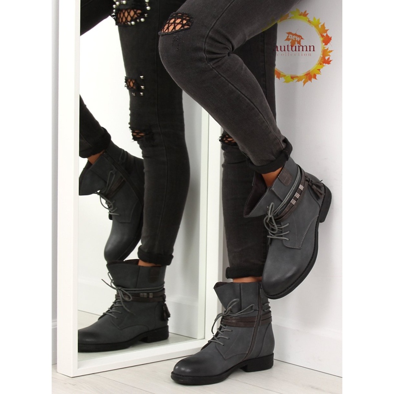 Grigio Stivali grigi da donna BH52-KB grigio 1