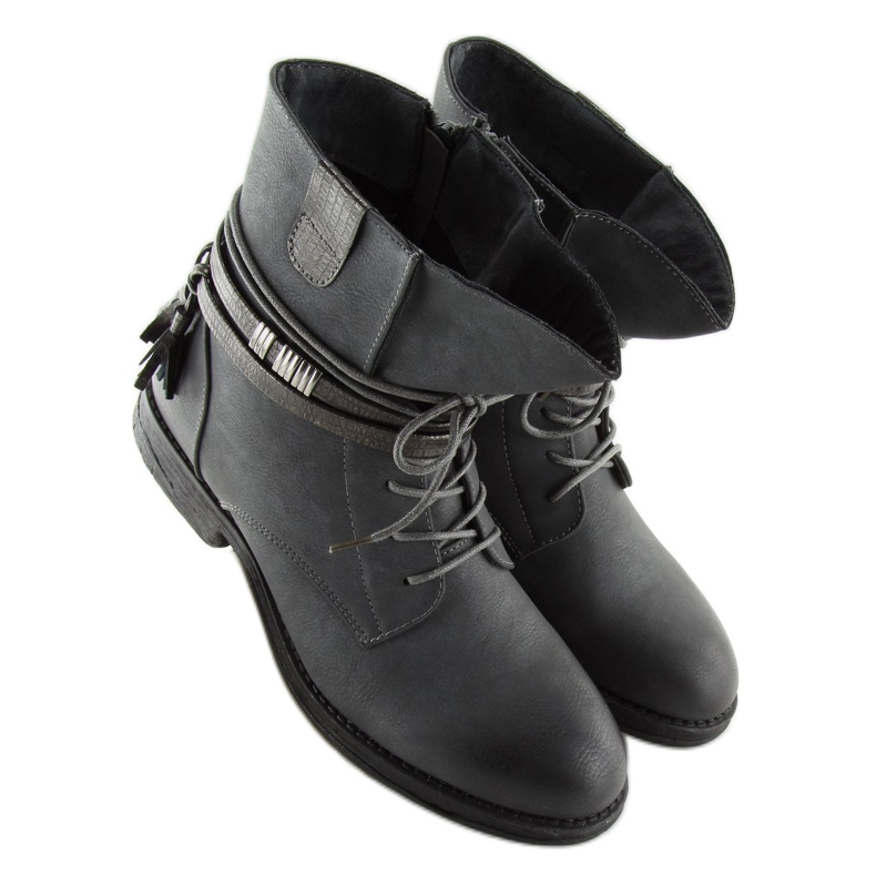 Grigio Stivali grigi da donna BH52-KB grigio 2