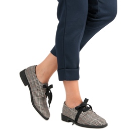 Scarpe a quadri annodate VICES grigio 2