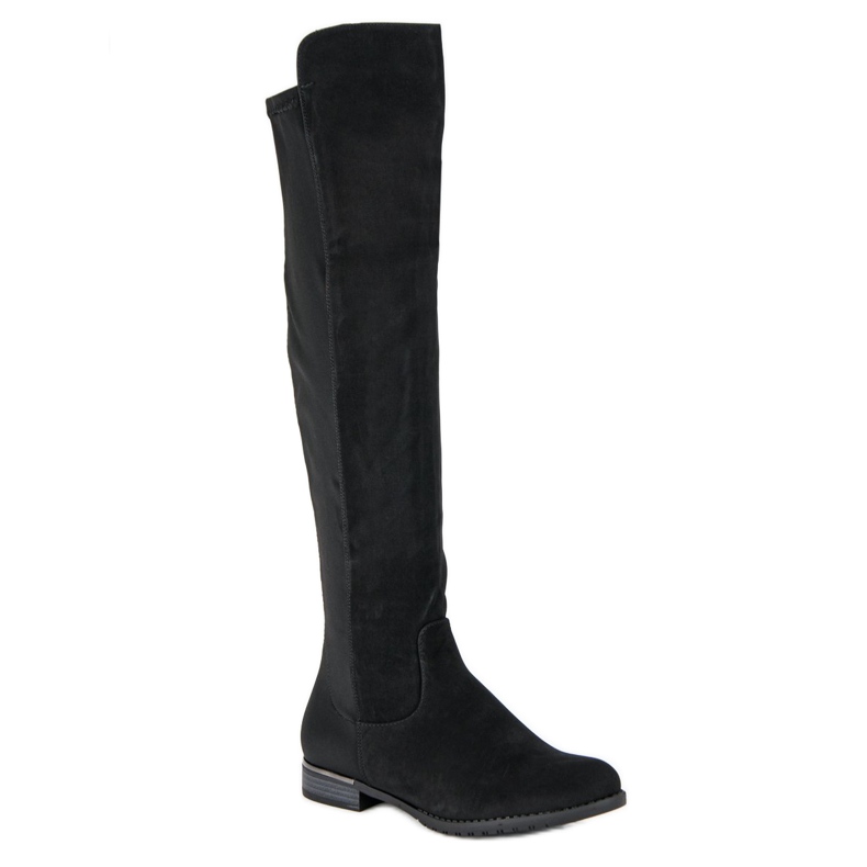 Super Me Stivali casual in pelle scamosciata nero 1