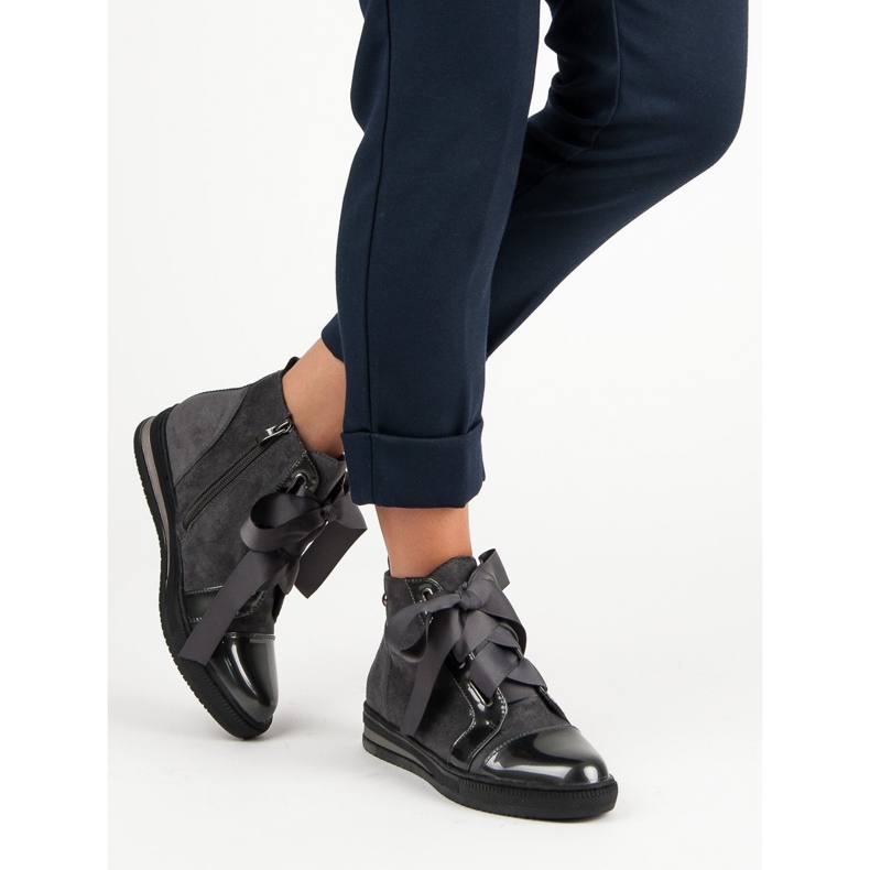 Filippo Sneakers alla moda sopra la caviglia grigio 2