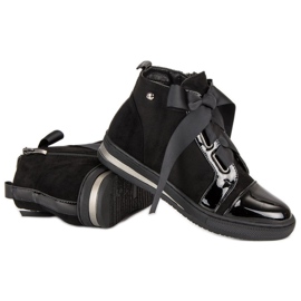 Filippo Sneakers alla moda sopra la caviglia nero 1