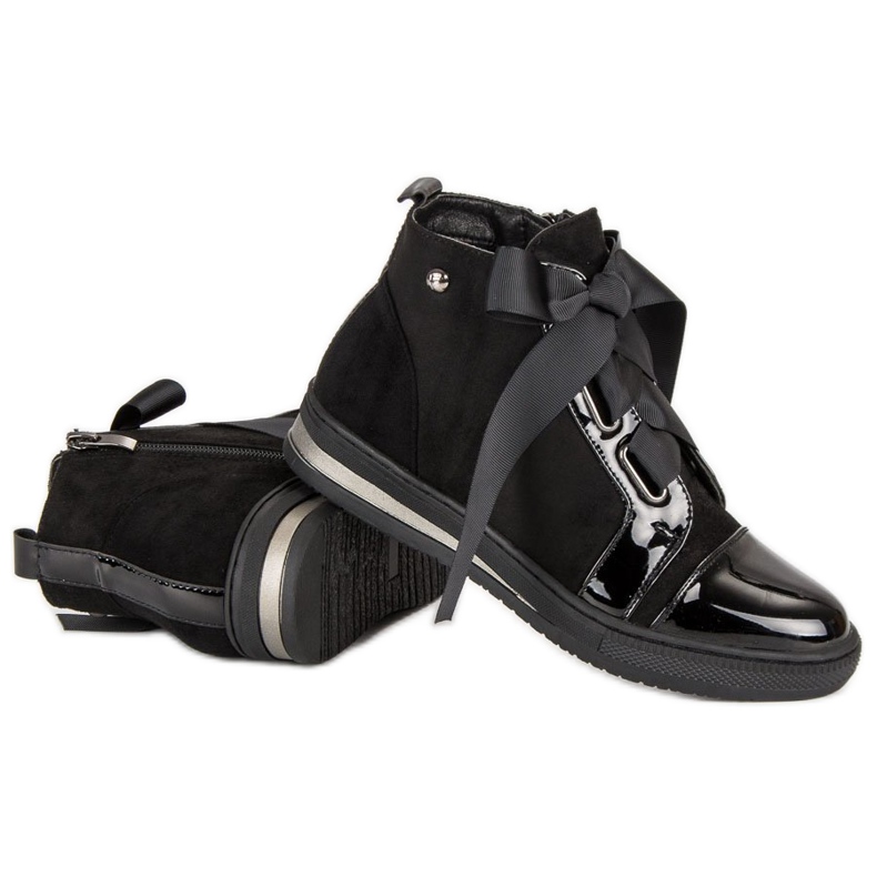 Filippo Sneakers alla moda sopra la caviglia nero 1