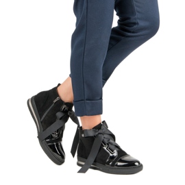 Filippo Sneakers alla moda sopra la caviglia nero 2