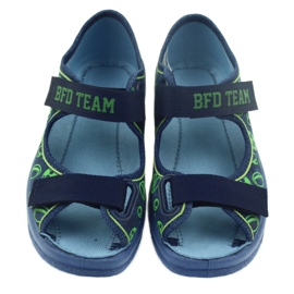 Befado scarpe per bambini sandali pantofole 969x124 verde blu navy 3