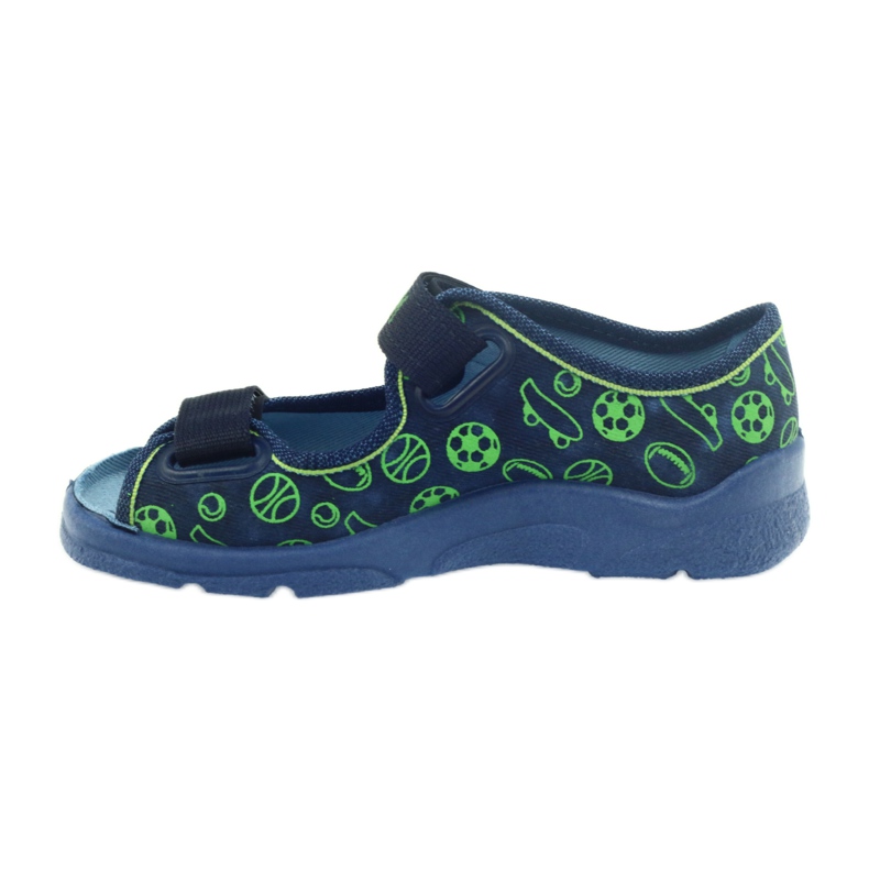 Befado scarpe per bambini sandali pantofole 969x124 verde blu navy 2