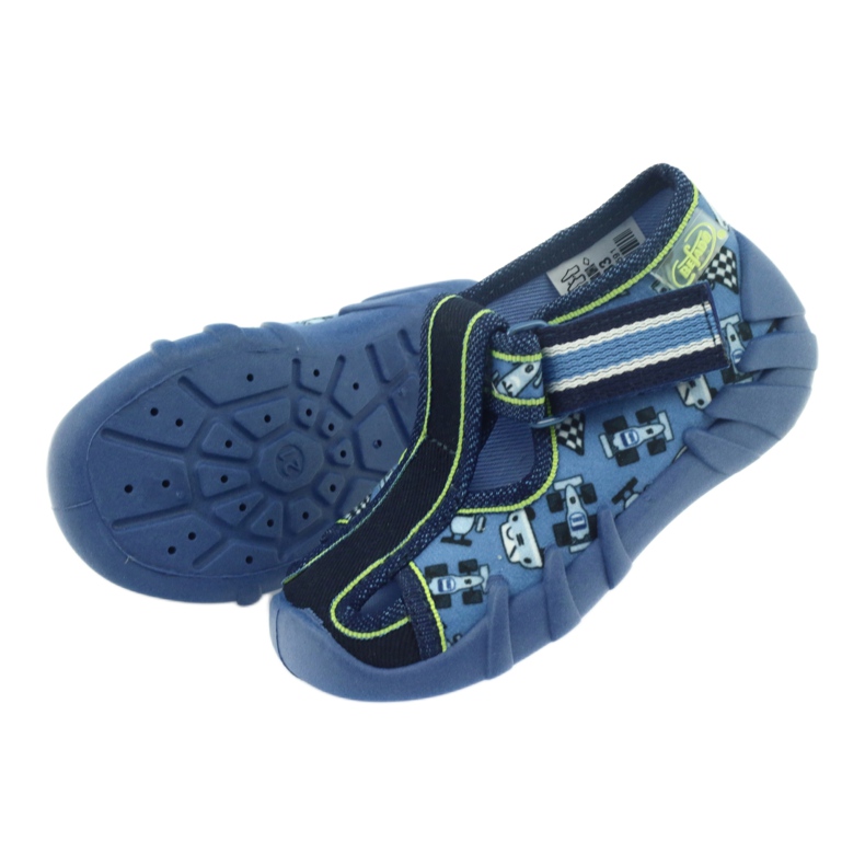 Pantofole per scarpe per bambini Befado 190p083 blu 4