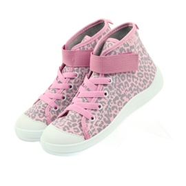 Scarpe da bambino Befado sneakers 268x057 rosa grigio 3