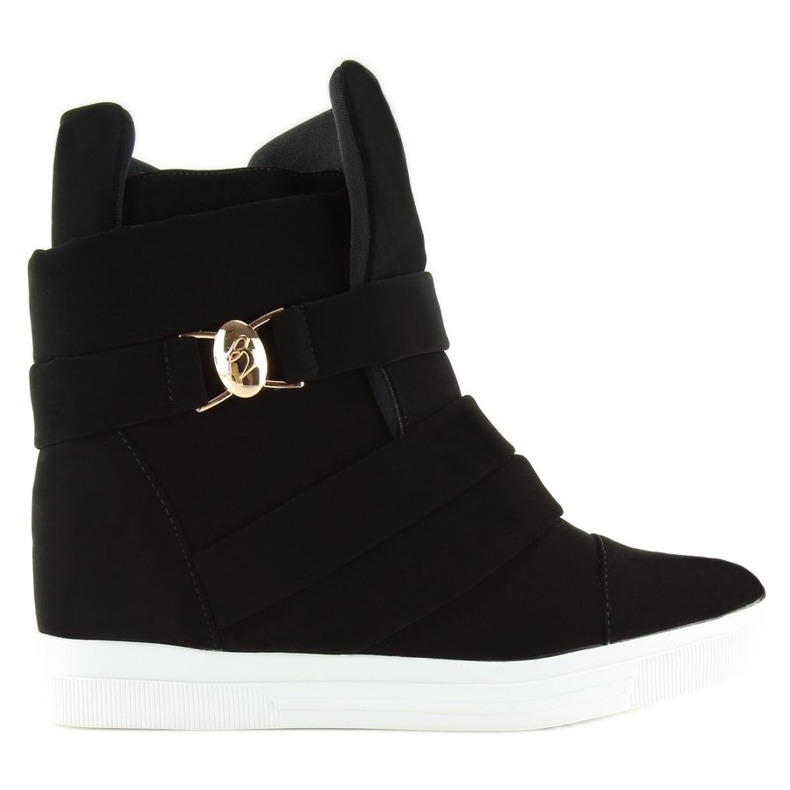 Sneakers nere da donna H6507 nere nero 1
