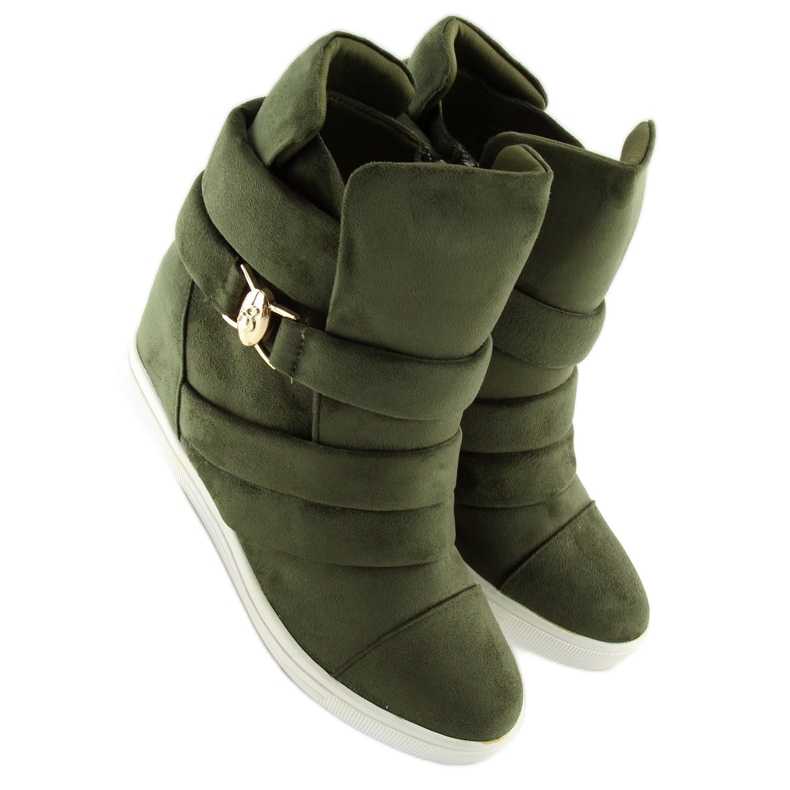 Sneakers da donna verdi H6507 A.GREEN verde 2