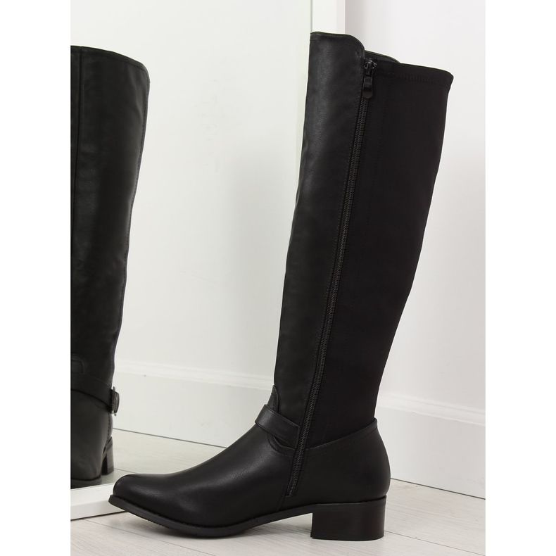 Stivali neri da donna PE179P neri nero 2