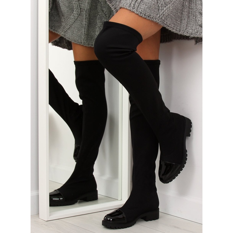 Stivali neri elastici RB12 neri nero 1