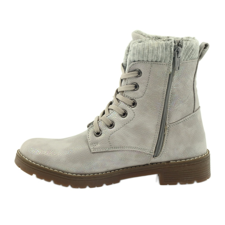 DK Stivali Timberki su pelliccia grigio perla 2