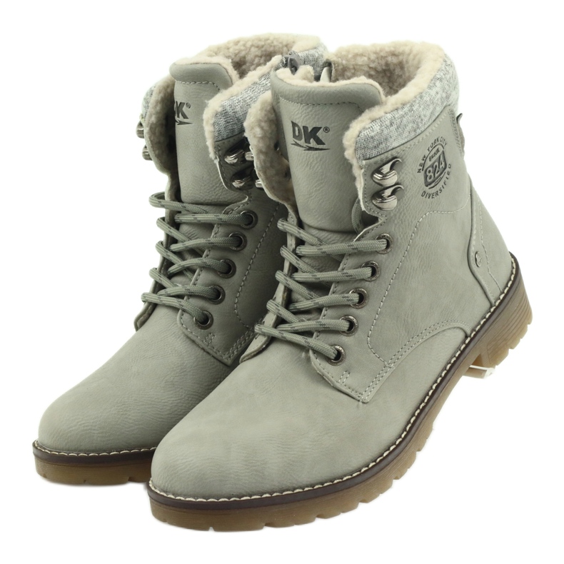 Stivali grigi allacciati DK2025 grigio 3