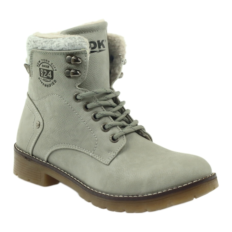 Stivali grigi allacciati DK2025 grigio 1