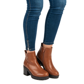 Tacchi alti cammello marrone 2