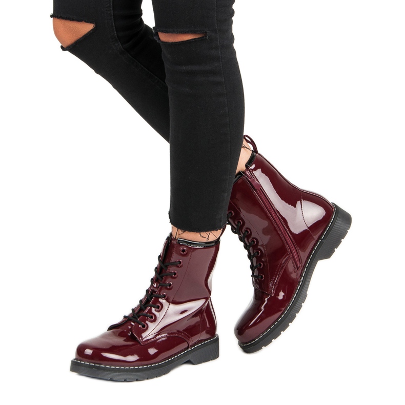Stivali vinceza bordeaux rosso 1