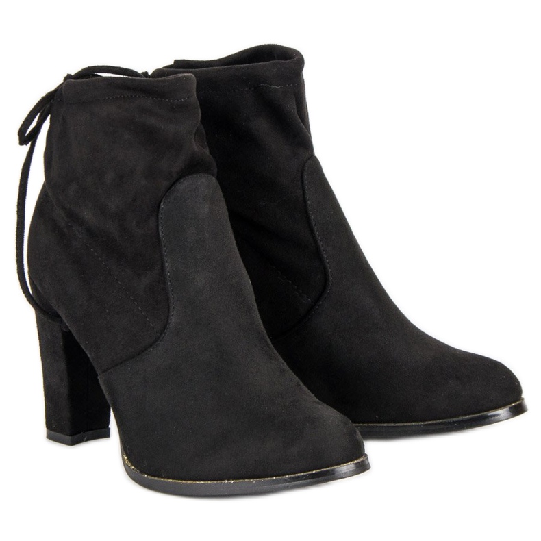 Lemax Stivali slip-on con tacco alto nero 2