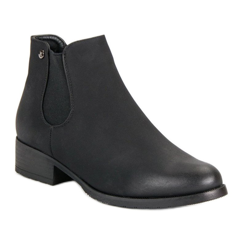 Stivaletti Chelsea neri opachi VICES nero 1