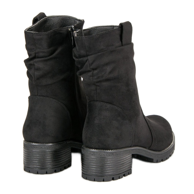 Lucky Shoes Lavoratori in pelle scamosciata nero 1