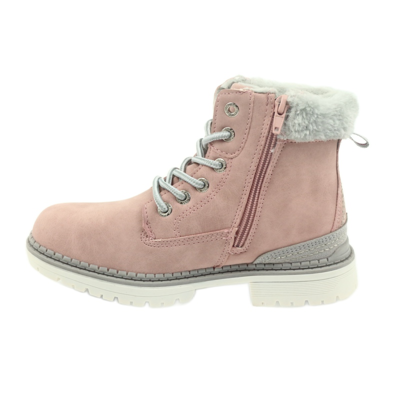 American Club Stivali americani stivaletti stivali invernali 708122 grigio rosa 2