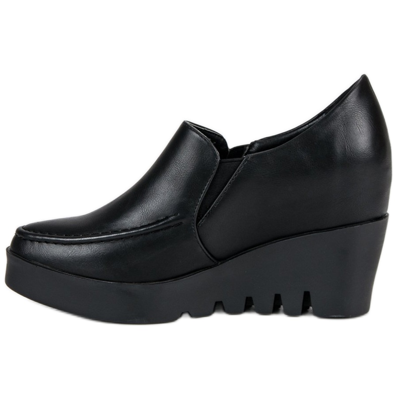 J. Star Eleganti scarpe slip-on nero 1