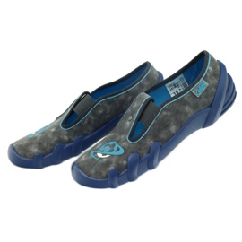 Pantofole per scarpe per bambini Befado 290y163 blu grigio 5
