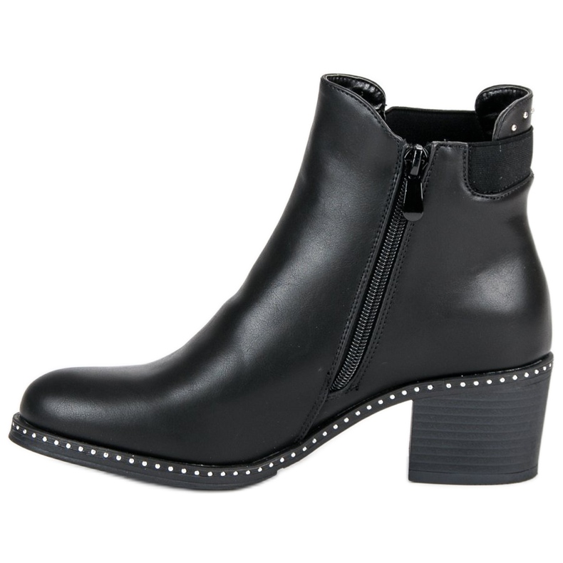 Lucky Shoes Stivali rock Jodhpur nero 1