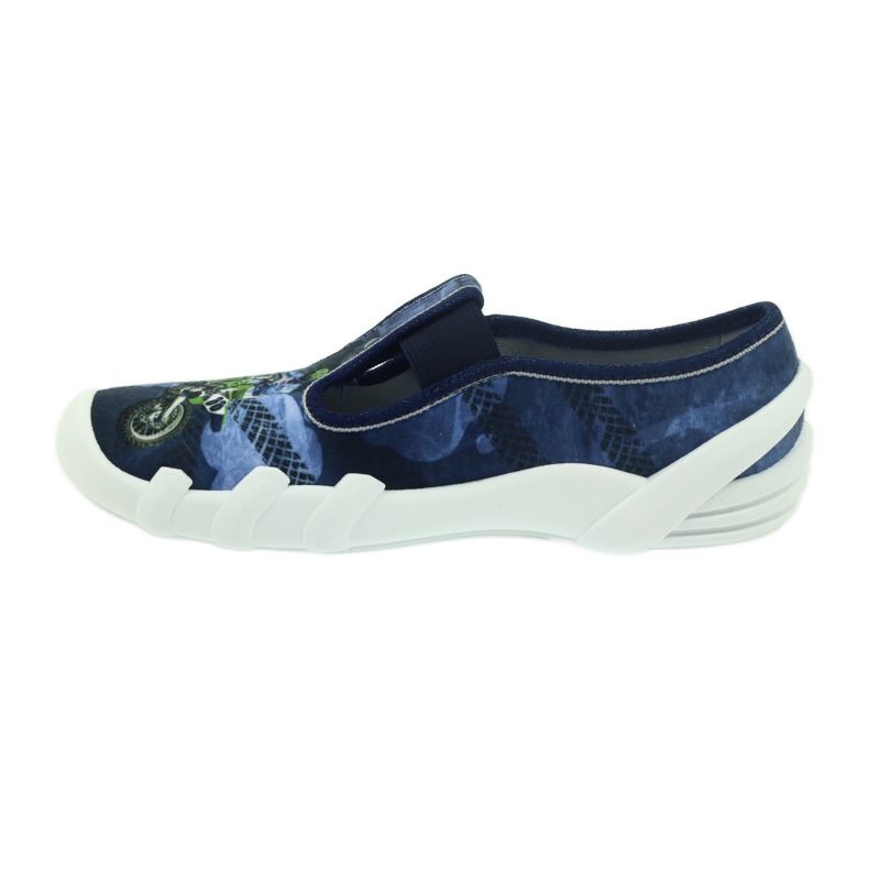 Pantofole per bambini Befado 290y170 blu verde blu navy 3