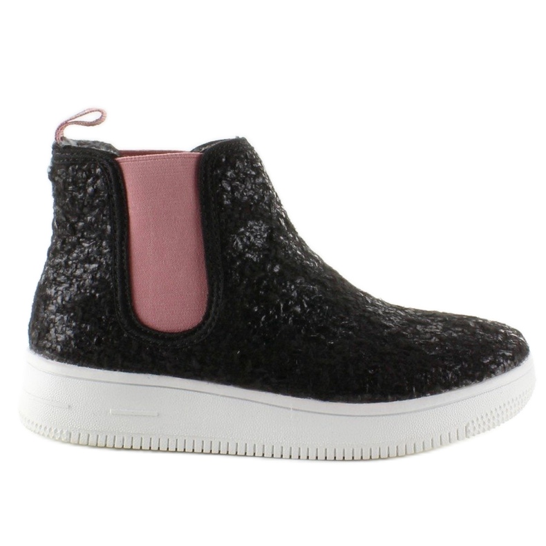 Stivaletti Chelsea per bambini suola sportiva nero 1