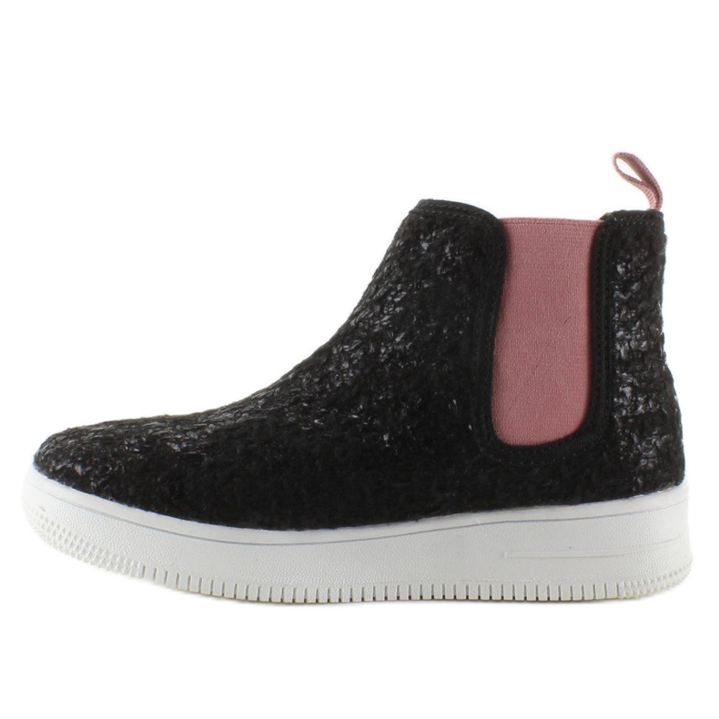 Stivaletti Chelsea per bambini suola sportiva nero 2